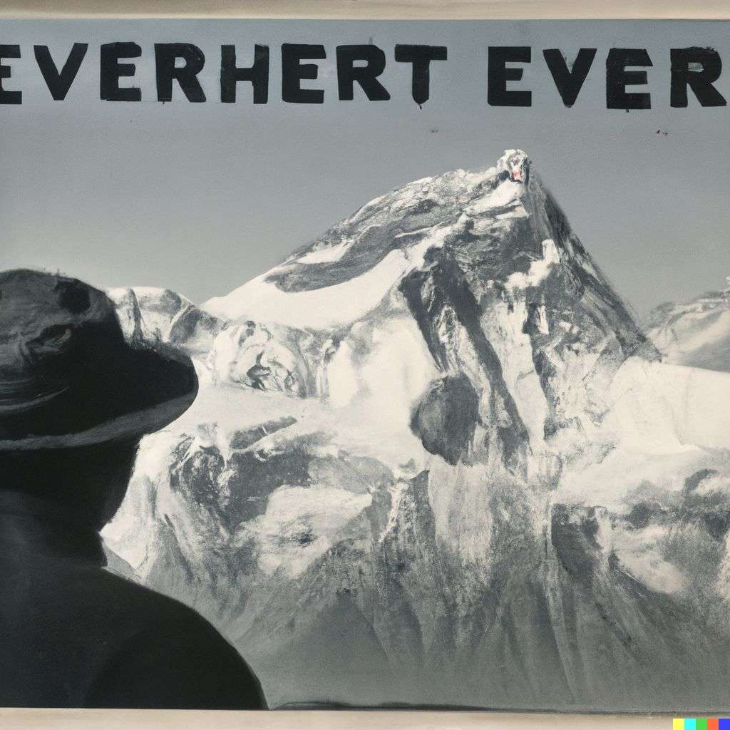 someone gazing at Mount Everest, front page of The New York Times, 1940